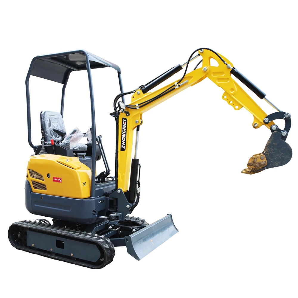 Clamshell Shovel Digger Mini Hook Road Crushing Micro Gasoline 1.5 Ton Road Crushing Excavator For Sale