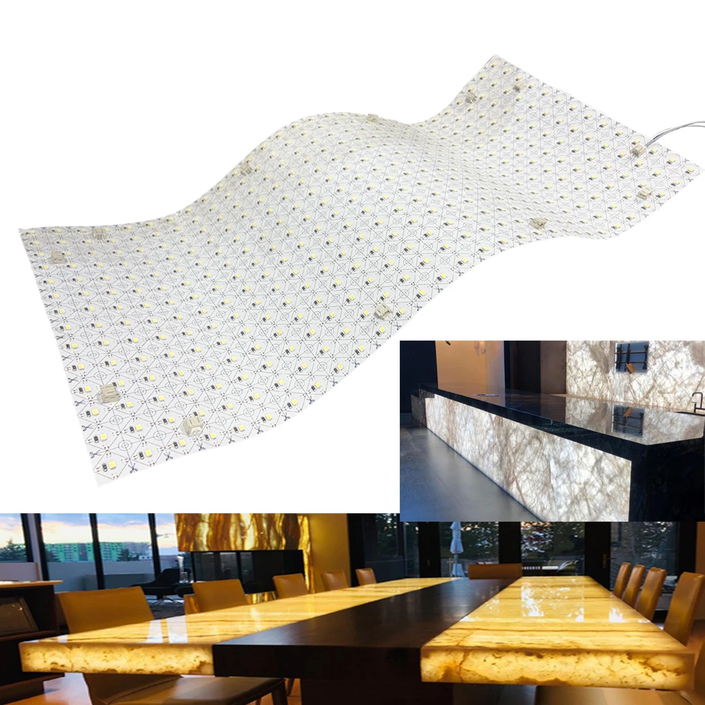 Hot Flexible LED Light Sheet 3000K/4000K/6000K LED Backlight Lighting paper thin led light sheets