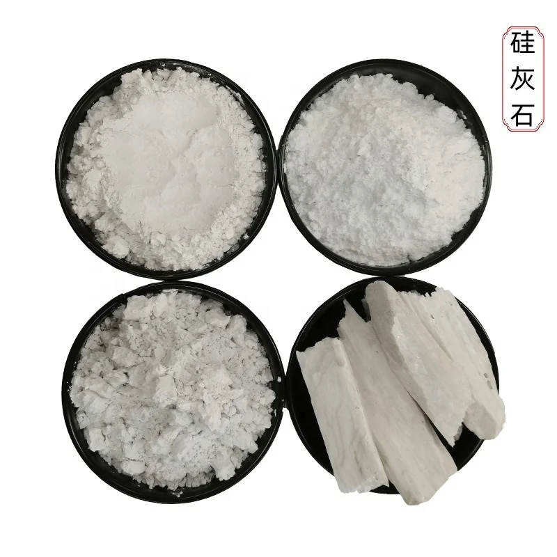 325 Mesh Microfiber Fine Wollastonite Mineral Powder Price 5kg 1kg CaSiO3 for Ceramic Glaze Filler