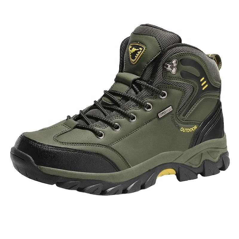 Новое поступление, Нескользящие походные ботинки из натуральной кожи, водонепроницаемые походные ботинки, распродажа