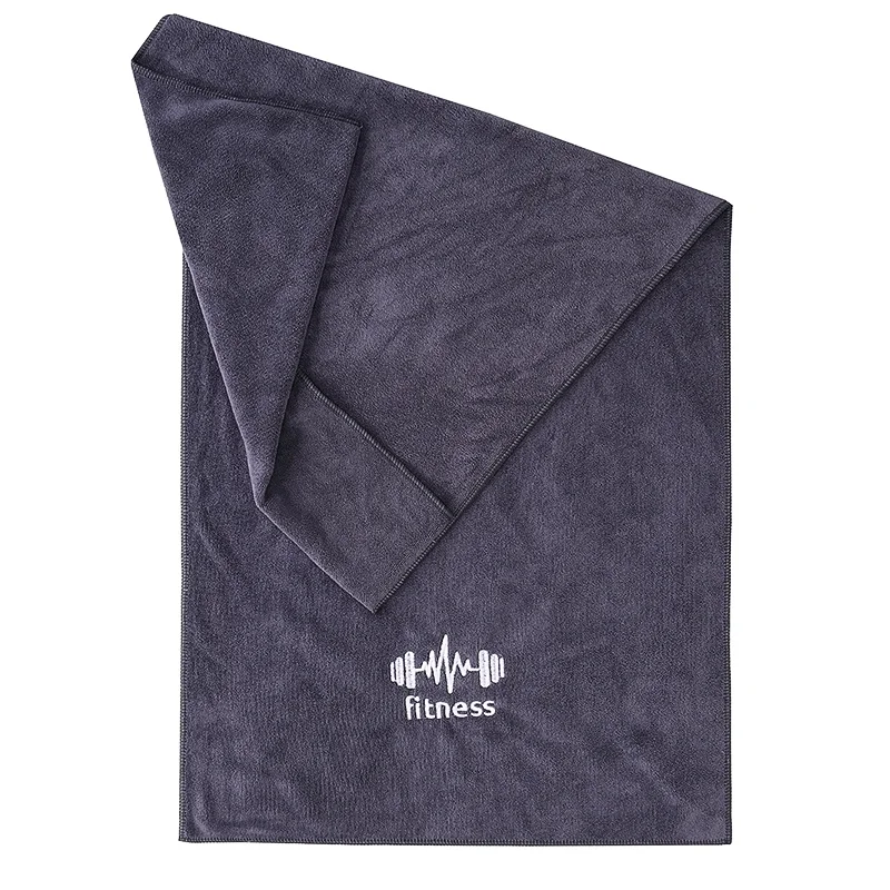 wholesale sweat absorbing printed microfiber sport fitness towel custom gym towel
