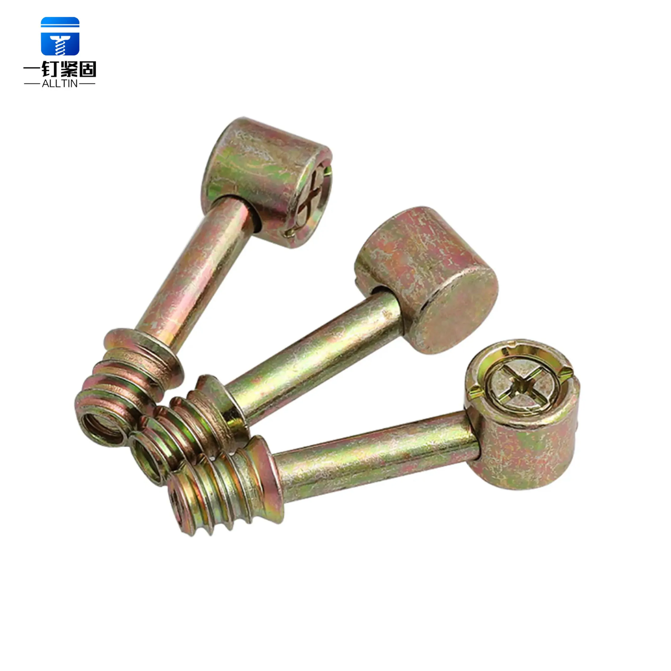 Оптовая продажа 4-в-1 мебельная фурнитура M6 для миниатюрных болтов и винтов мебельных гаек