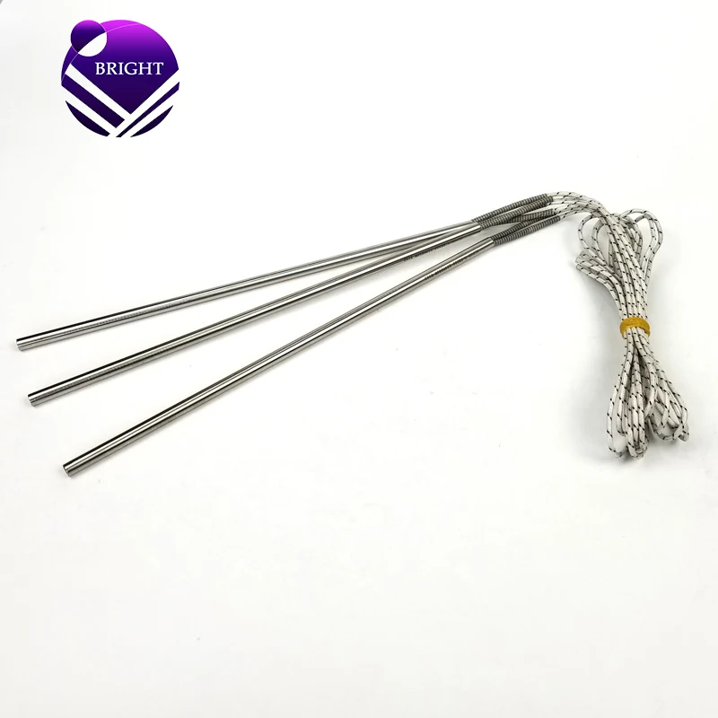BRIGHT High Density 220V 800W 8.5*300mm Electric Resistance Cartridge Heater with Crimped Wire