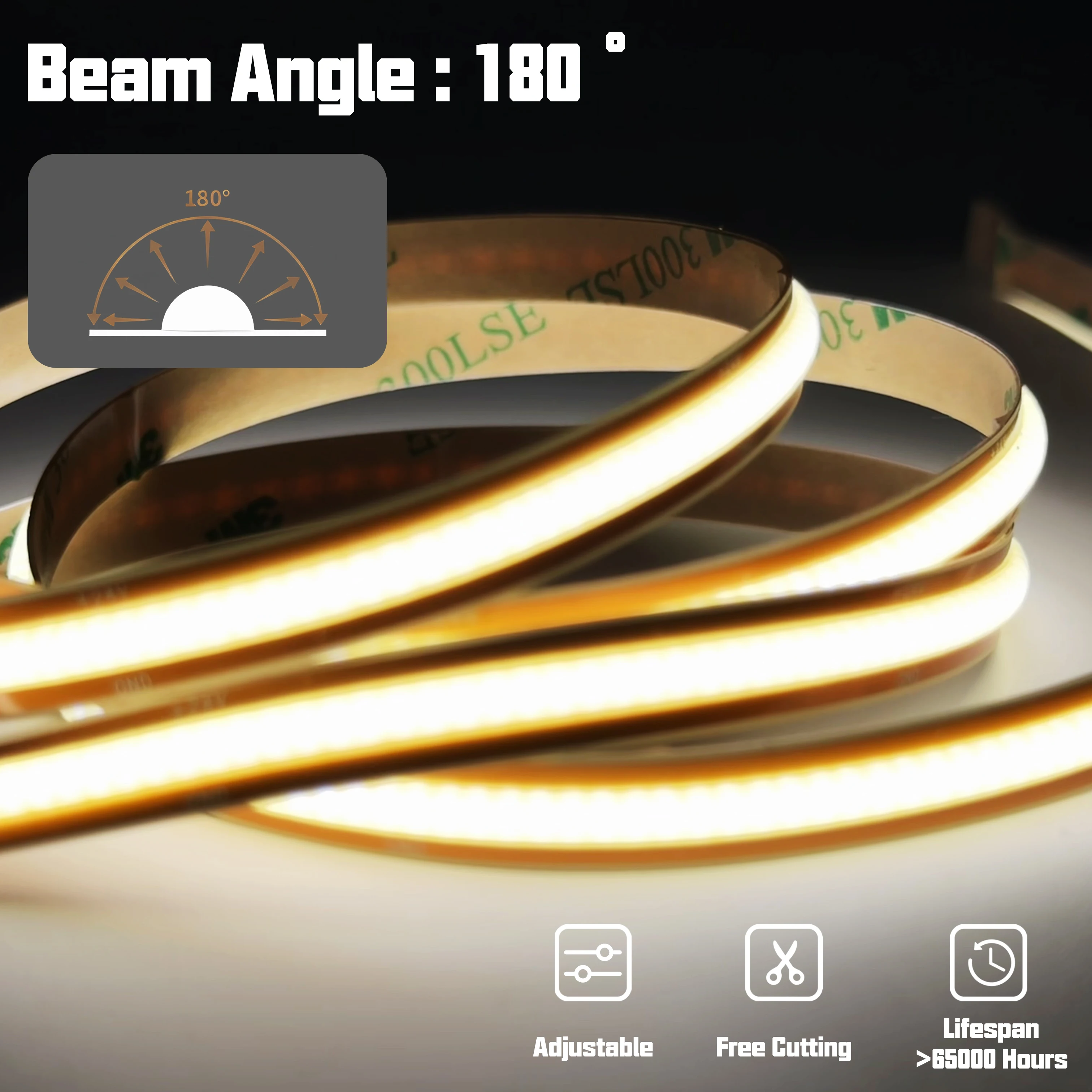 Wholesale Cob Led Strip 12V 24V Low Voltage 320/528Chips/M 8Mm 7W/13W 2 Years Warranty Flexible Free Cut Cob Led Strip Light