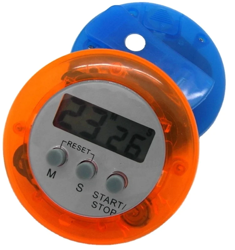 Kitchen Tools Fridge Magnetic Electronic Round Shape 100 Minutes Digital Countdown Timer