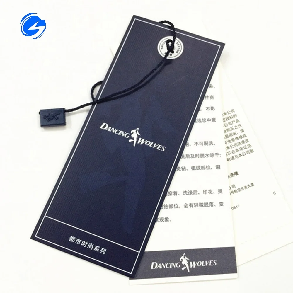 Wholesale paper jeans men engraved luxury elastic cord custom wholesale hang tag paper hang tag clothing paper tag