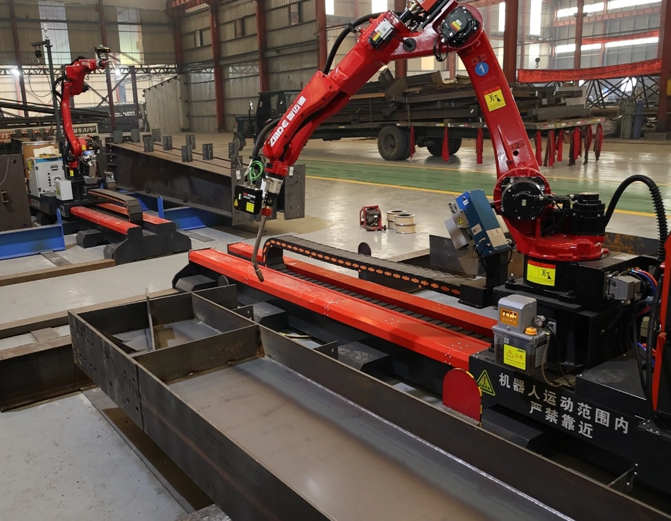 ZMDE Hot Automatic Intelligent teaching-free welding robot workstation for steel structures with high speed