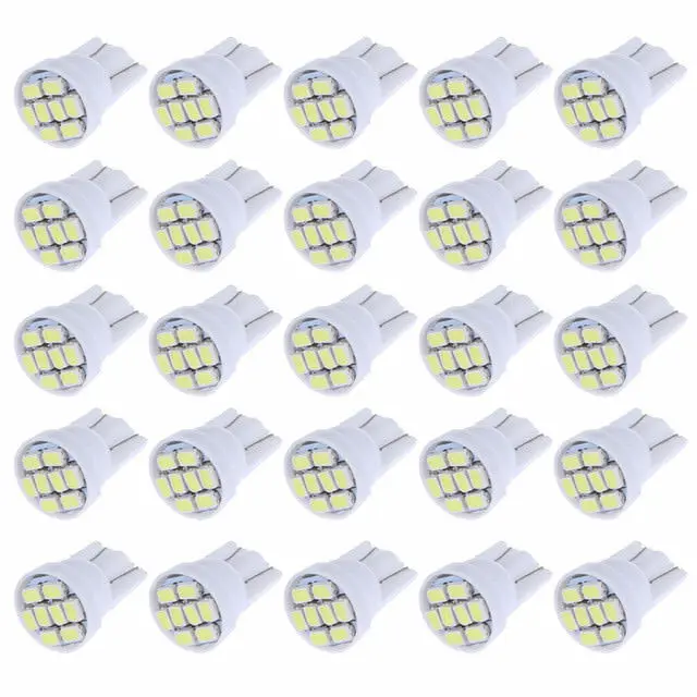 Wholesale Car reading Reverse License plate W5W 1206 LED Interior Light Super Bright T10 Cool White 8SMD LED light bulbs