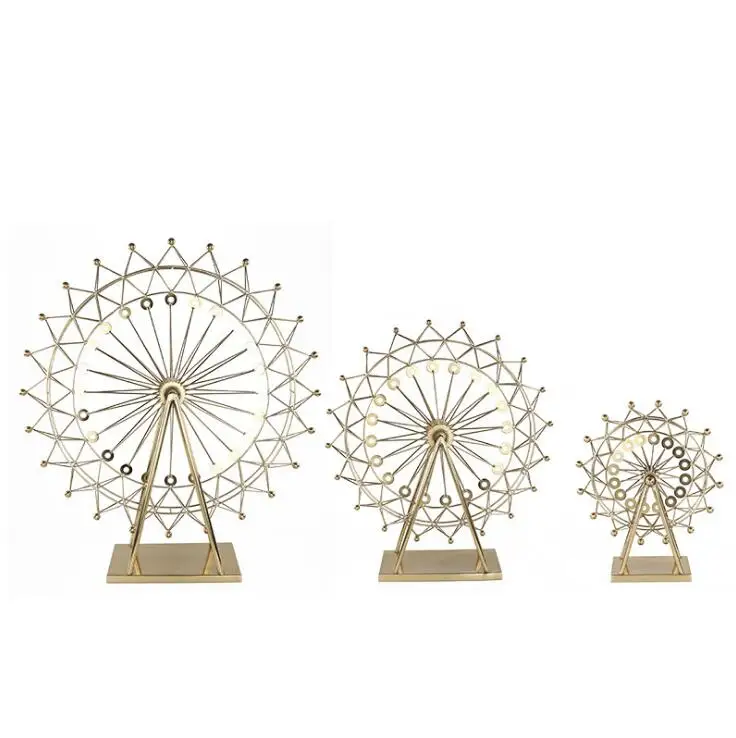 Ferris wheel Ornaments  marble iron crafts home decor luxury table Decoration  decor crafts great gifts Coffee Table Centerpiece