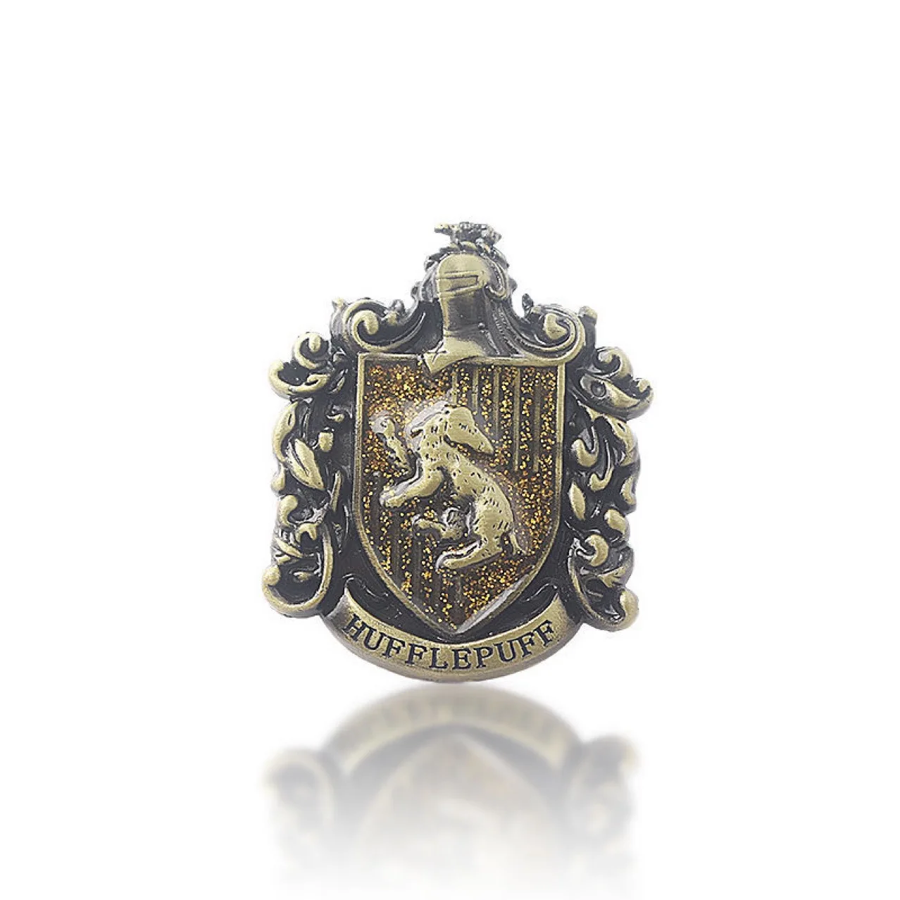 Metal Brooch School of Magic Souvenir Gift Badge Cartoon Glitter Three-dimensional Badge Metal Soft Enamel Brooch