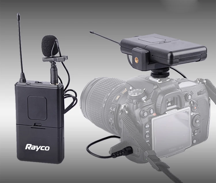 Горячий отворот микрофон беспроводной для DSLR камеры видеокамеры и смартфона