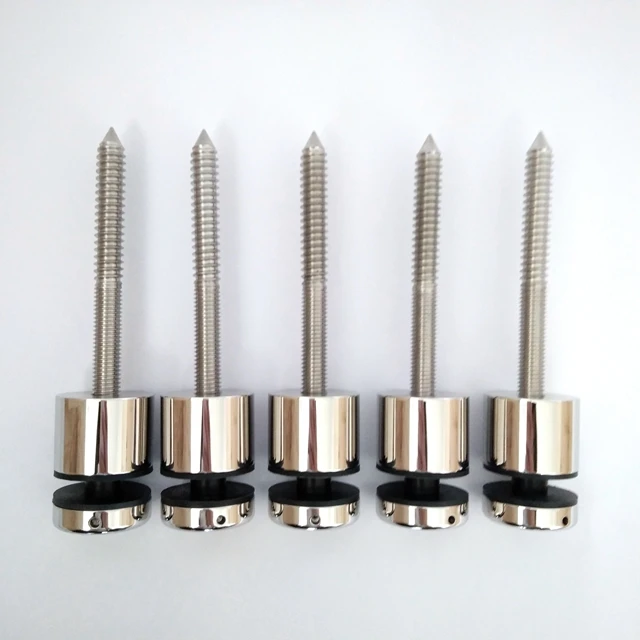 Glass Balustrade Stair Fitting Glass Spacer Solid Wall Mounted Stainless Steel Standoff