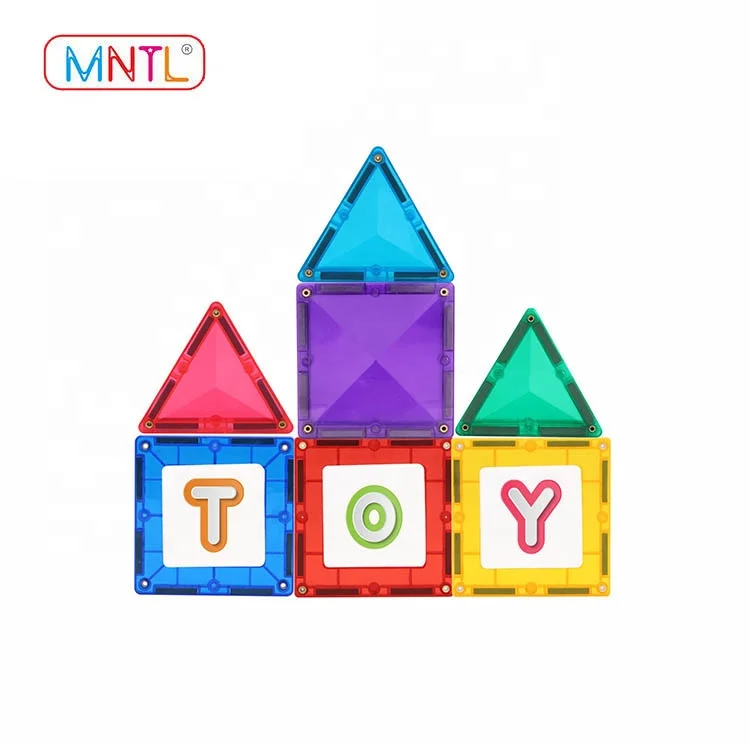 Competitive Price Customised Educational Magnetic Building Tiles Toy Sets Popular Style Plastic for Kids