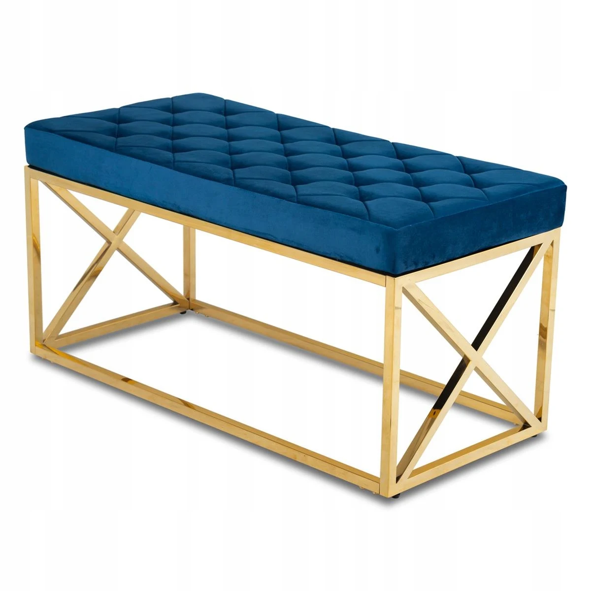 2024 modern luxury stainless steel silver bed end stool bench seat ottoman stool living room furniture