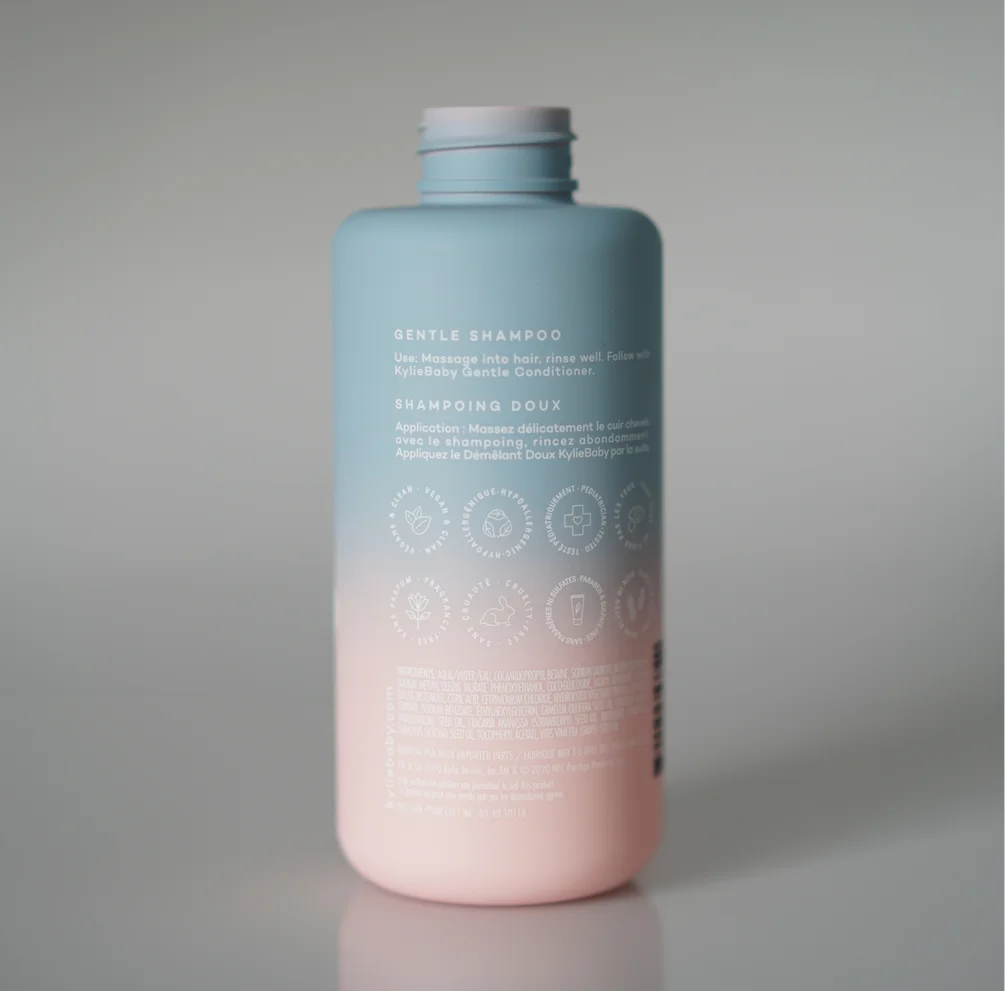 250ml HDPE facial cleanser gradient color material baby shampoo pump bottle