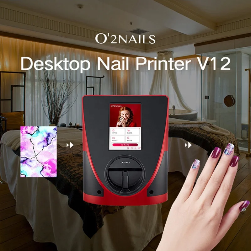 LCD V 12 wireless nail art printer nail painting machine portable best electric 3d digital manicure machine