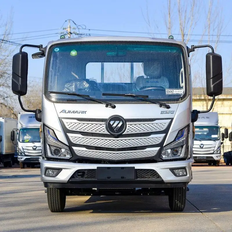 Foton Aumark S1 163hp 4X2 Commins engine  3.83m 4.17m column plate truck Used light truck for sale