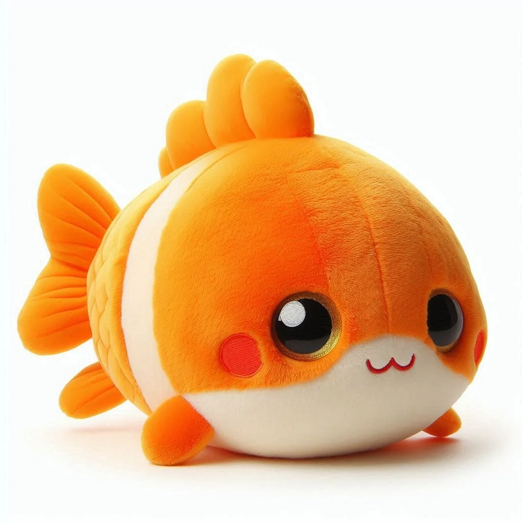 Realistic Goldfish Stuffed Animal Plush Super Soft Fish Toy for Kids