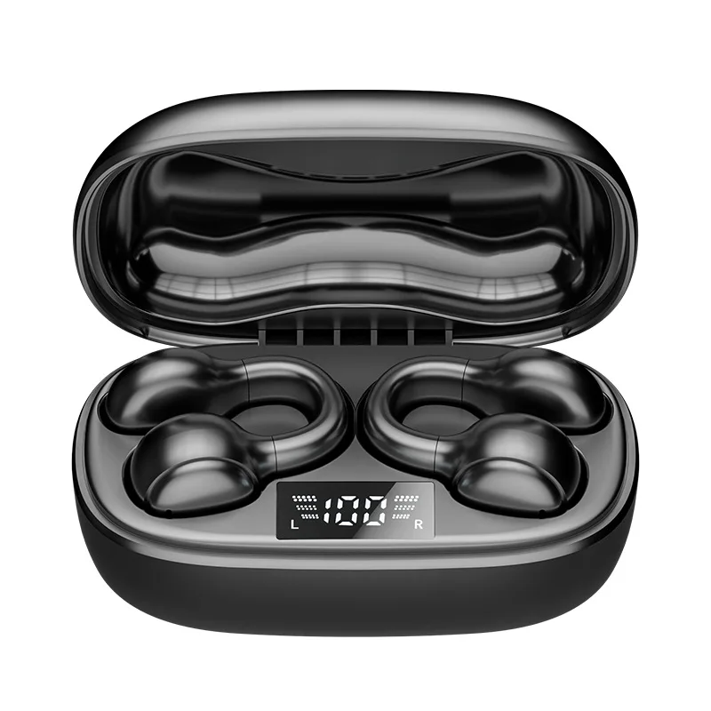 Bluetooth Headset Ear Clip Private Mold Digital Display Ear Clip Wireless Headset tws Not in Ear New audifonos bluetooth