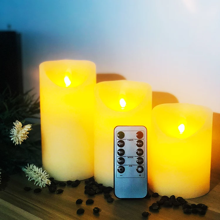 New Design With Great Price D7.5*H12.5Cm Standard Size Magic Led Flameless Light Candles With Remote Control