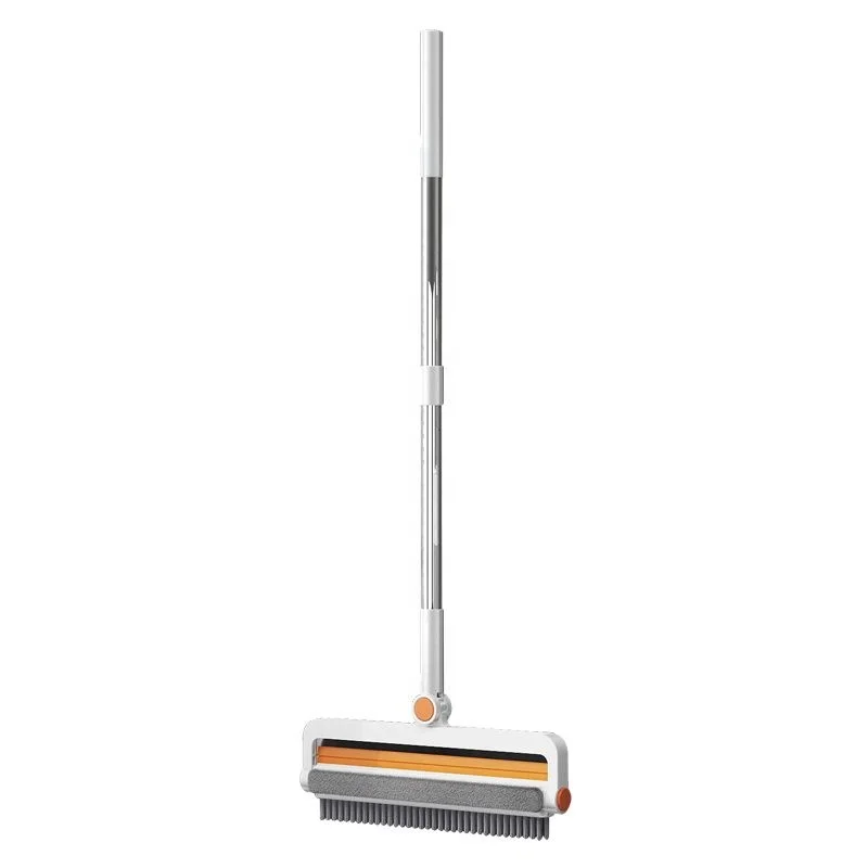 Multi-Functional Long Handle Household Floor Cleaning Brush Magic Broom Gap Cleaning Feature One Sweep Scrap Wipe Drag PP Mop