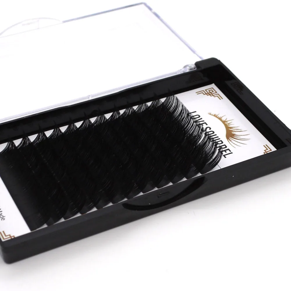 Yucagci Factory Synthetic Eyelashes Extension Individual Faux Mink Eyelash Extensiones Custom Logo Asy To Graft Classic Lashes