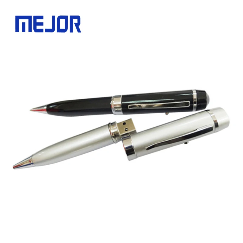 Multipurpose pens 16gb red laser pointer ball-pen usb flash memory 3 in 1 metal usb Pendrive 32G