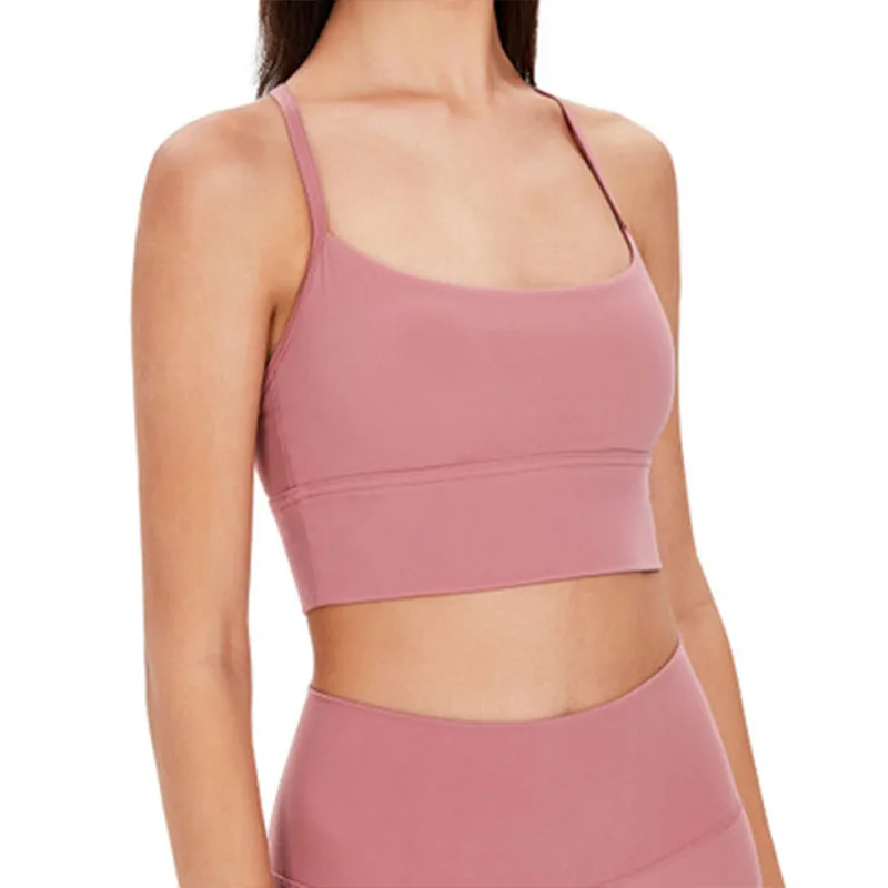 High Quality Yoga Bra Running Vest Workout Crop Top Full Coverage Fitness Sportswear