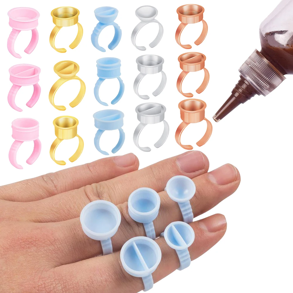 Новинка, 100 шт., одноразовое кольцо для нанесения татуировок