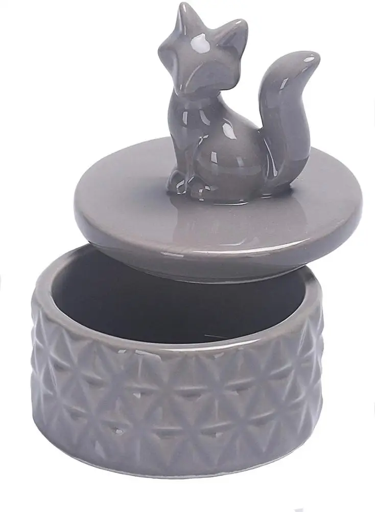 2021 керамическая шкатулка для драгоценностей Lucky cat фарфоровый поднос держатель колец декоративный