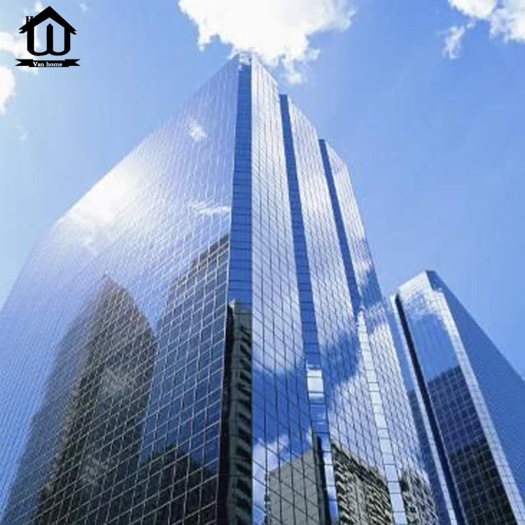 HISENG modern soundproof glass commercial curtain wall