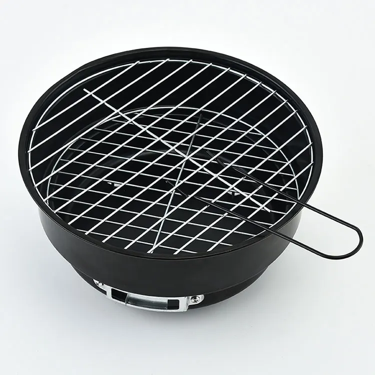 China Factory Hot Barbecue Accessories Round Carbon Grill Camping Outdoor Mini Charcoal Grill