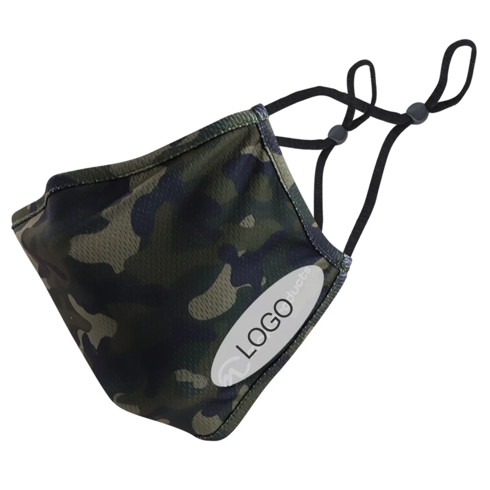 Reliable Material Print Sports Mask With Camouflage Pattern Summer Mask