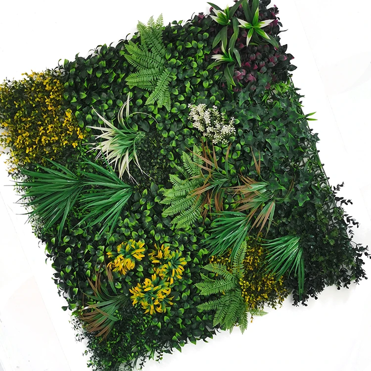 Green wall plants wall artificial silk  Anti UV Outdoor Artificial Plant Wall