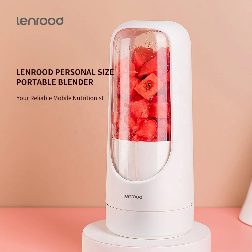 Lenrood brand (LR020) 300ml Personal Size Travel Portable USB Rechargeable Blender Juicer Cup Exprimidor Exprimidor