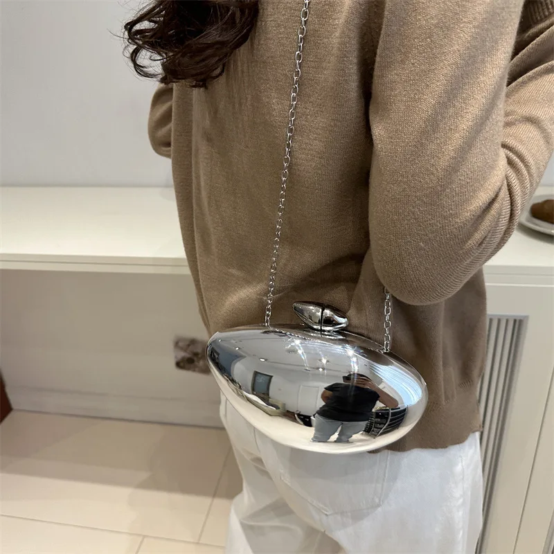 2024 New Arrival Personality Mango Shape Acrylic Bag Chain Crossbody Trendy Bags For Women