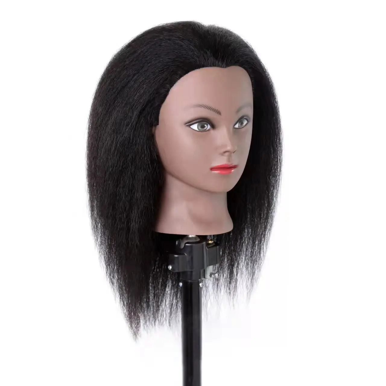 Maniquies head women with human hair training head cosmetology salon tools mannequin dummy
