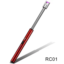 Wholesale kitchen drop shipping custom logo eco slim windproof electric arc lighters