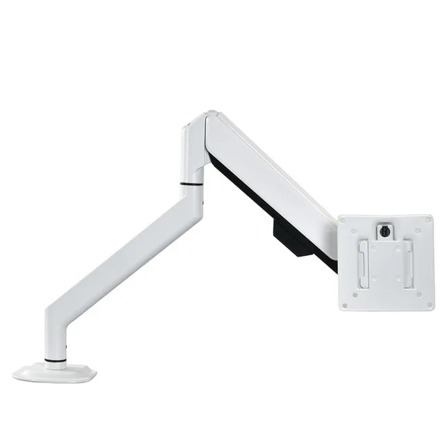 Dental Single White color Arm Monitor Mount Medical Gas Spring Monitor and Laptop arm Desk Mount