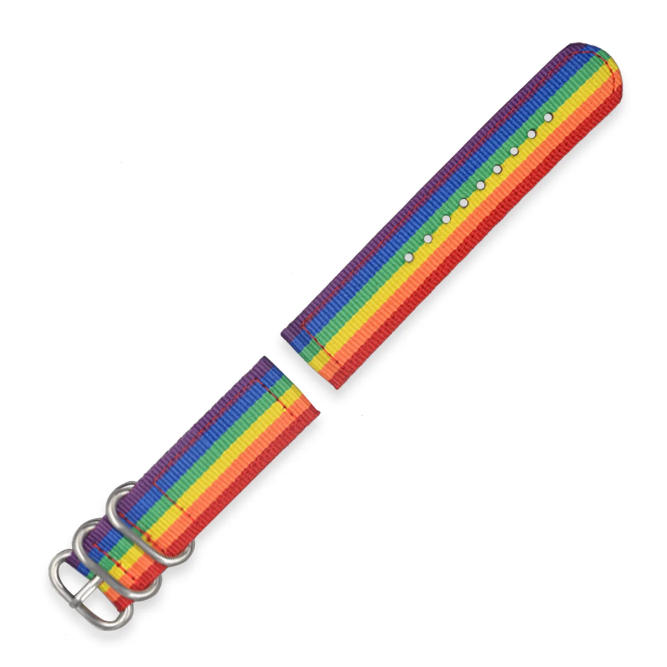 New fashionable 18 20 22 24 26mm matt buckle fabric nylon watch strap black nato braided watch bands