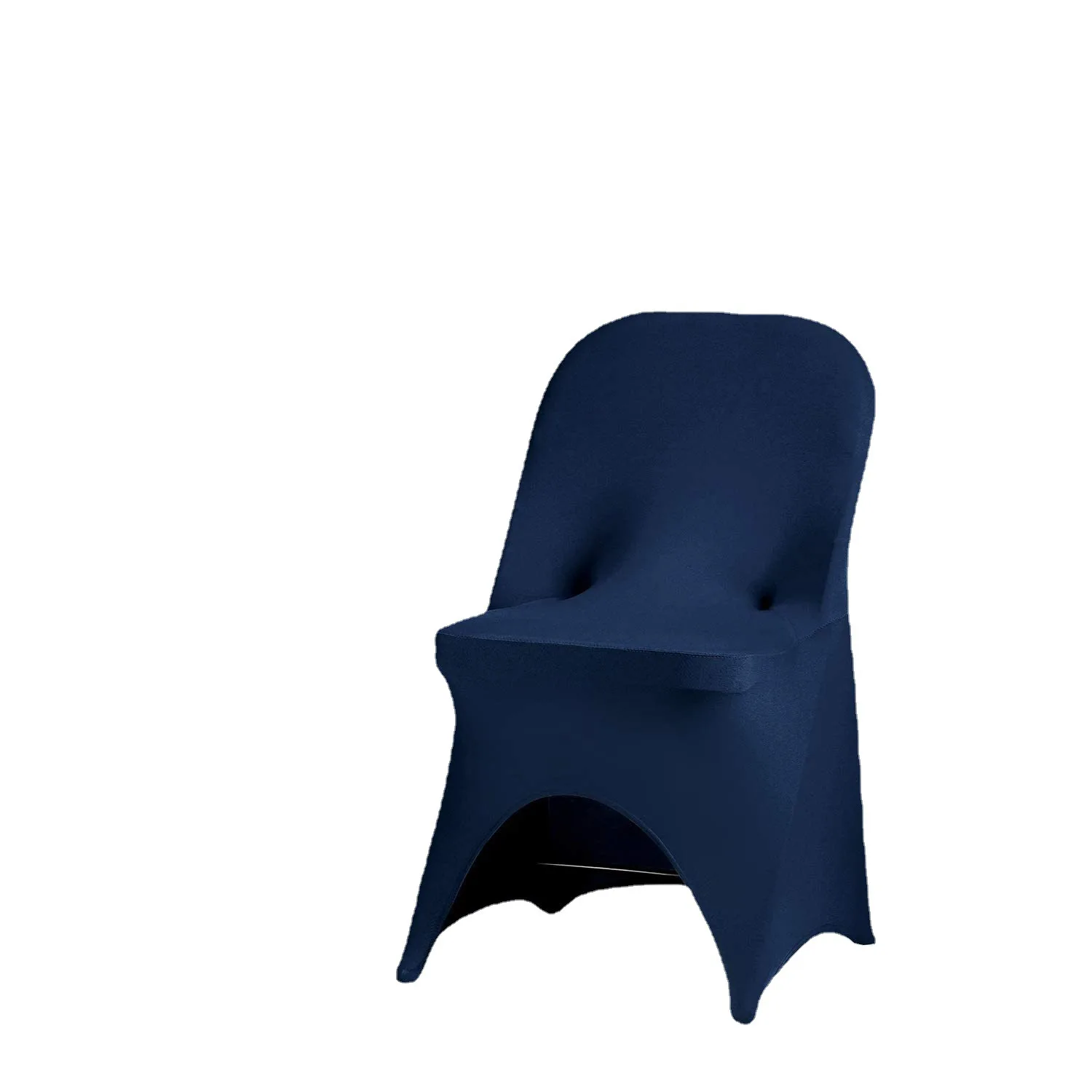 Customize logo color Strong stretch Standard Size white spandex hotel party banquet wedding chair cover