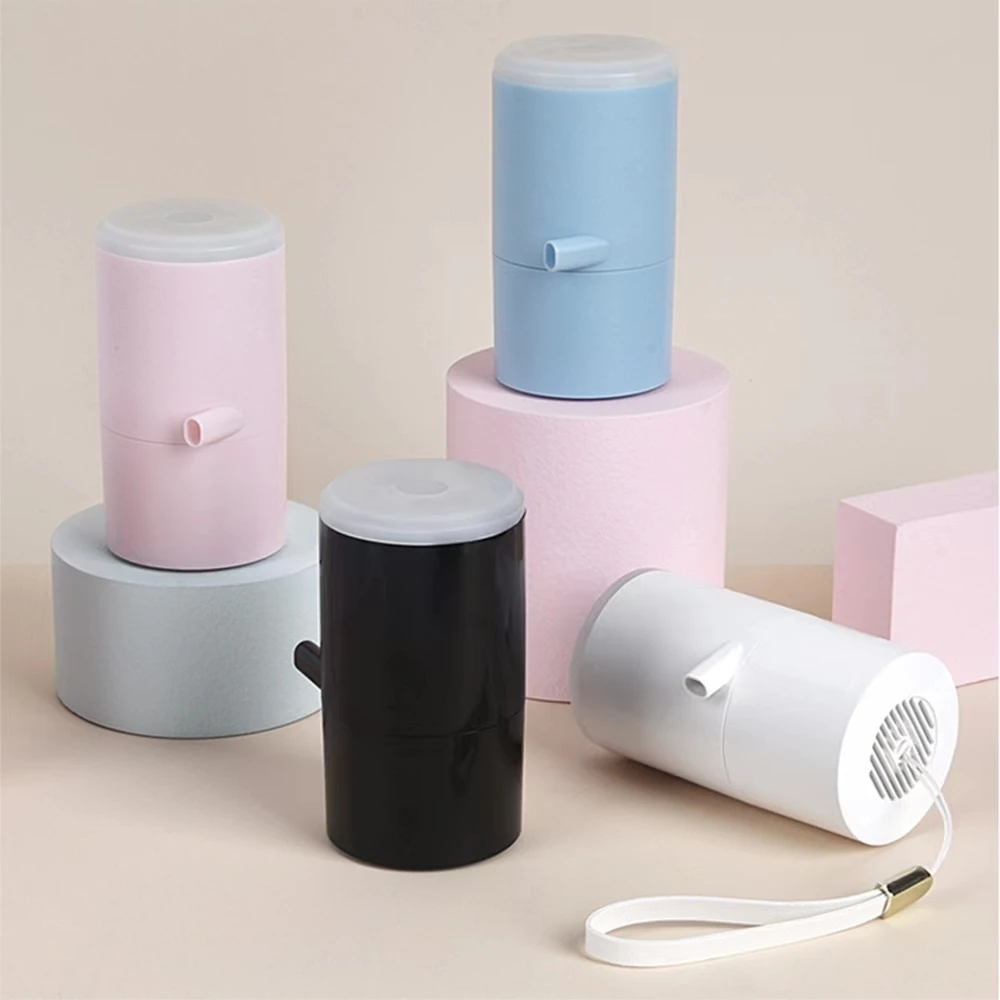 Hot selling multifunctional portable Mini Inflatable Air Pump, Used as a flashlight Charging For Swimming ring air bed