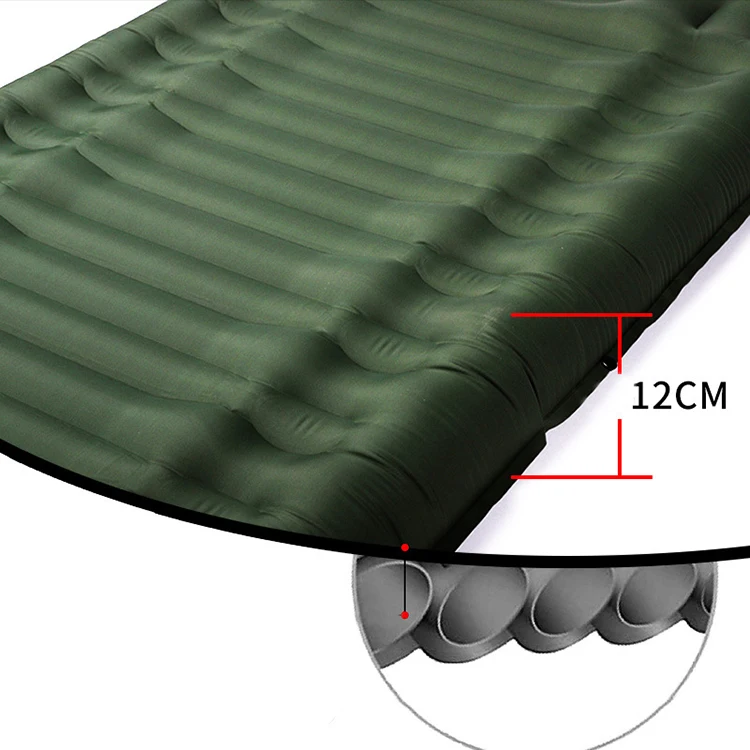 Ultralight sleeping pad camping sleeping mat with built-in foot pump portable air bed sleeping pad camping mat