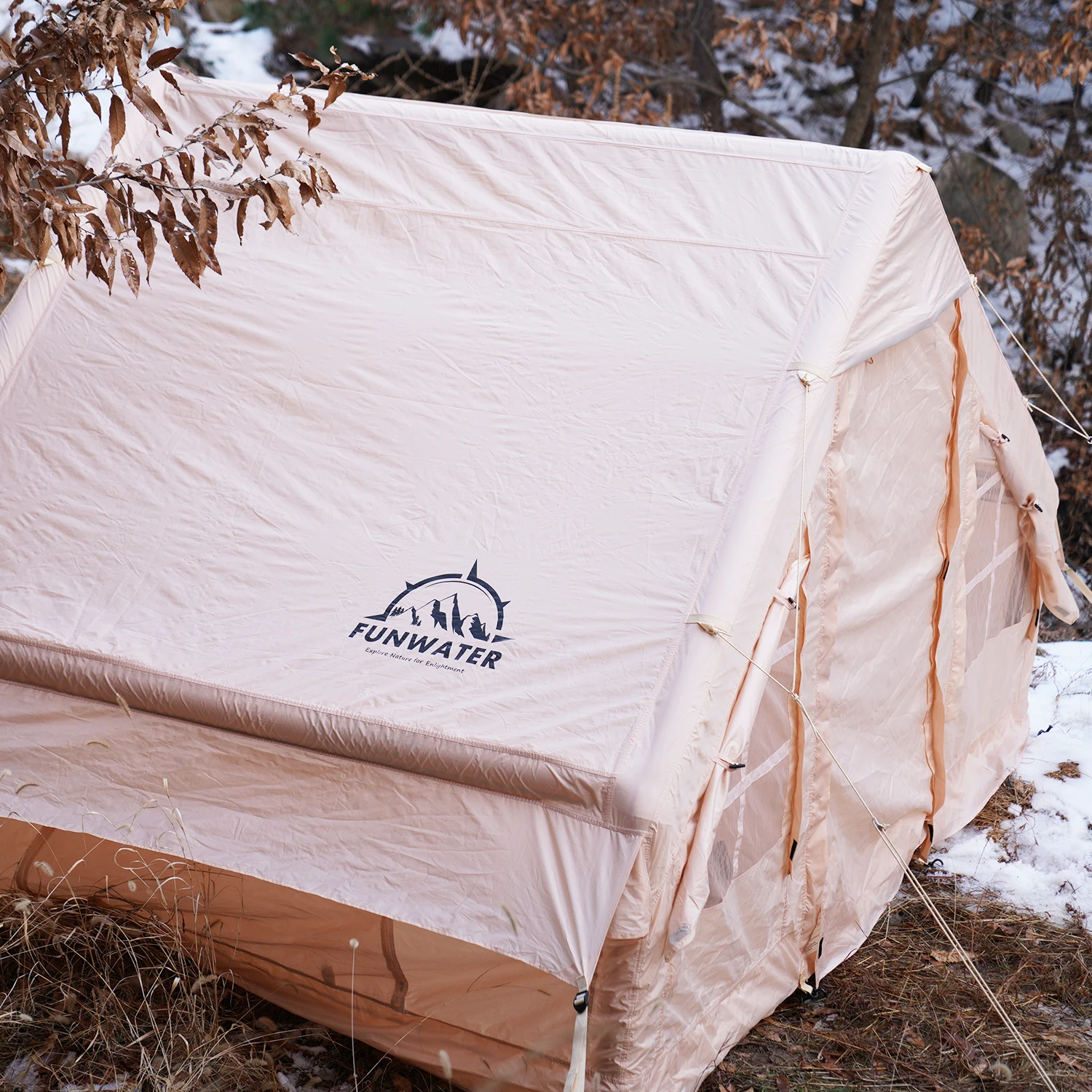 BSCI Factory OEM Wholesale Custom CE inflatable party cube tent for sale inflatable cabin tent Funwater inflatable winter tent