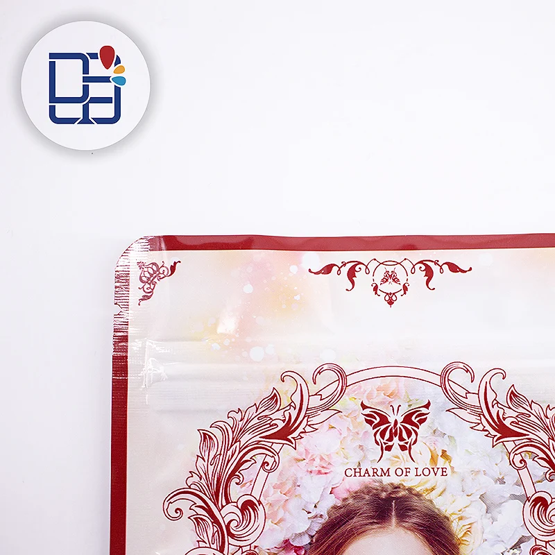 Standing Aluminum Foil Bag Zip Lock Custom Sheet Mask Packaging Cosmetics Cleansing Soap Satchel Pack