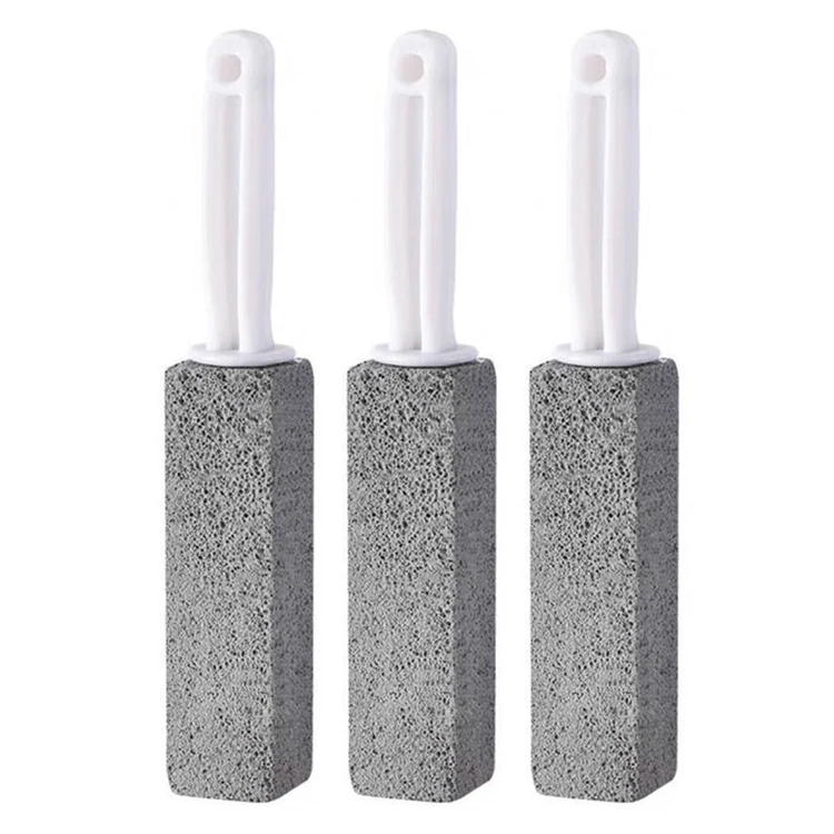 Pumice Cleaning Stone with Handle Toilet Bowl Cleaner Hard Water Ring Stains Remover for Bath Pool Kitchen Household Cleaning
