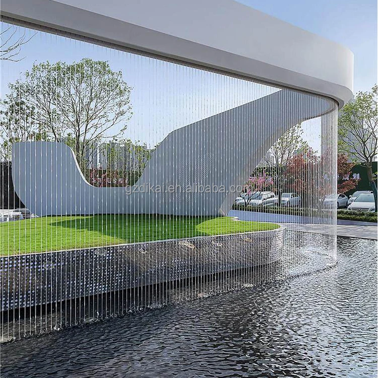 3M Magic Rain Water Graphical Digital Water Curtain Fountain Outdoor Indoor Decorative Show
