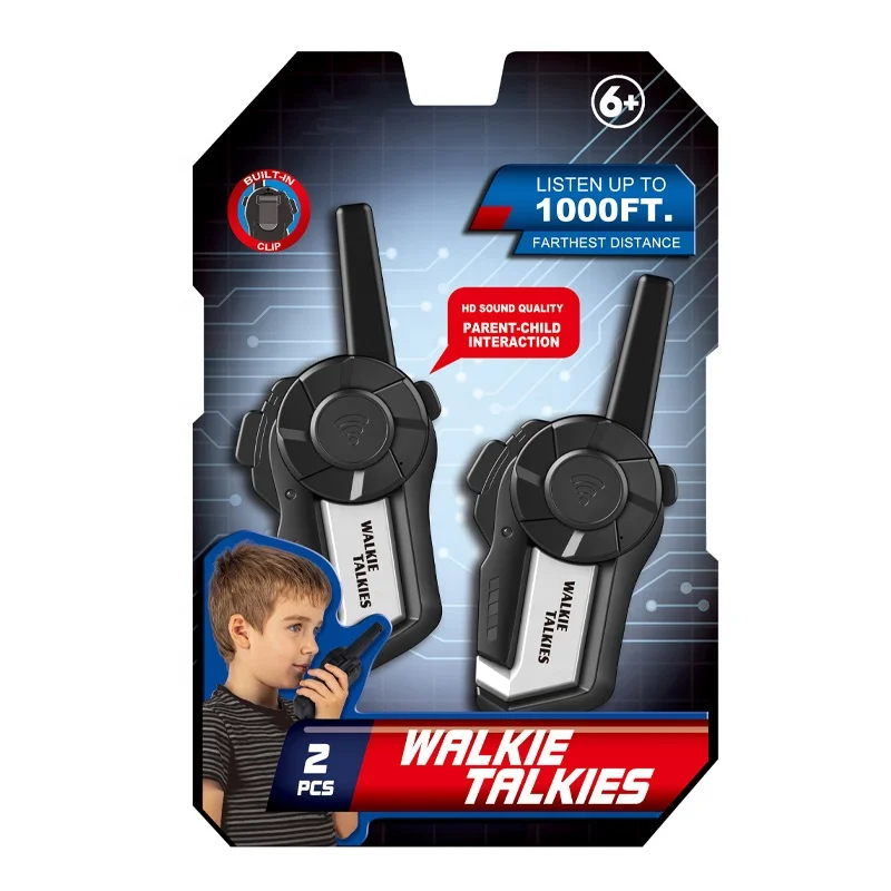 Newest Kids military talkie walkie toy range 1000ft talkie-walkie battery operated plastic toy