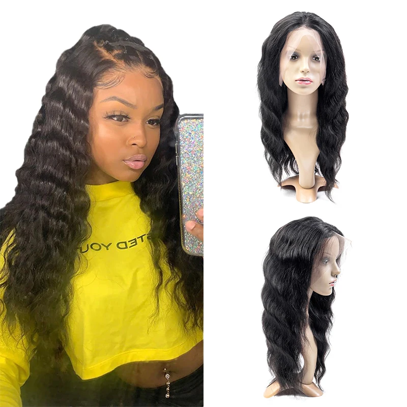 IWEAR best quality for black women 613 200 density brazilian body wave 36 inch kinky curl brown wigs human hair lace front hd