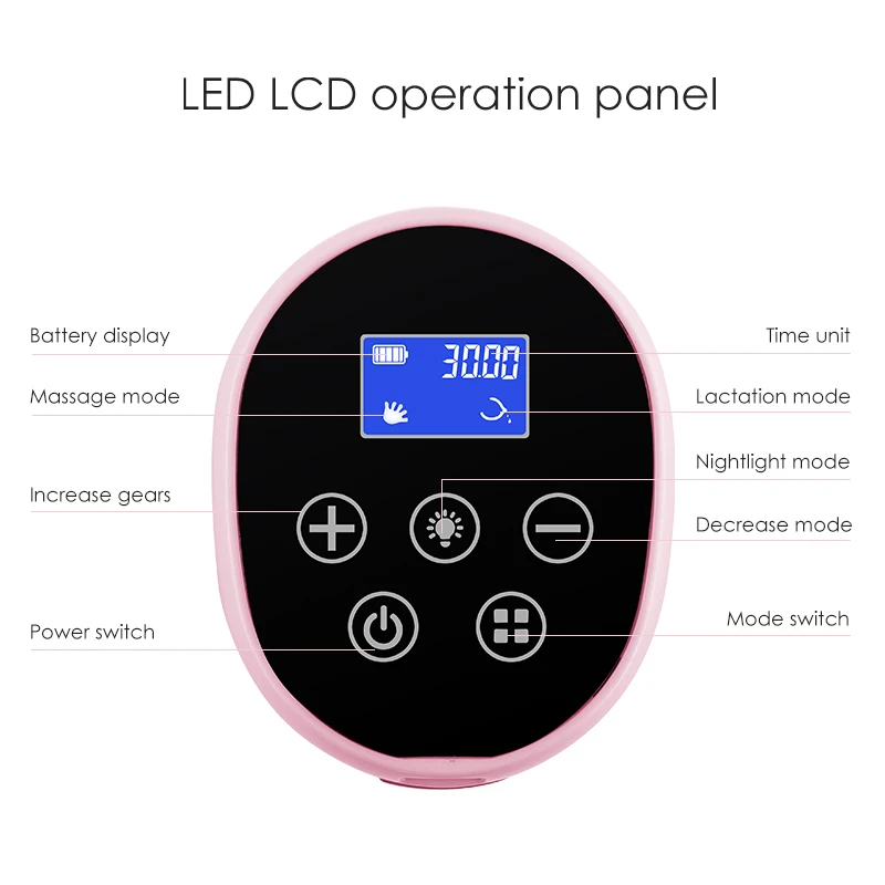 
2021 New Popular Products One piece Painless Breast Pumping USB Rechargeable Compact And Light Baby Feeding Breast Pump 